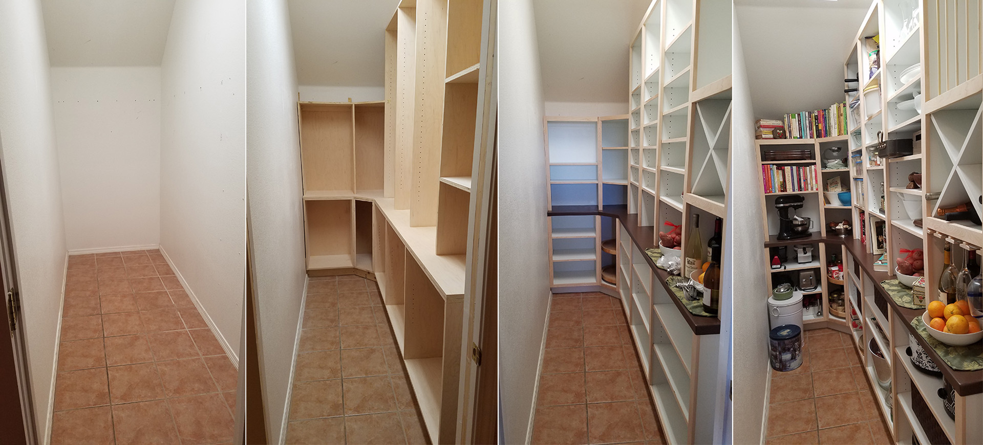 House pantry building process